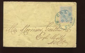 Confederate States 2a Used Stamp on Cover with PF Cert LV6343