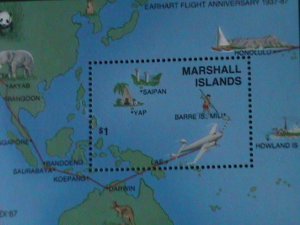 ​MARSHALL ISLANDS-1987-SC#142- CAPEX'87 WORLD STAMPS SHOW-MNH S/S-VERY FINE