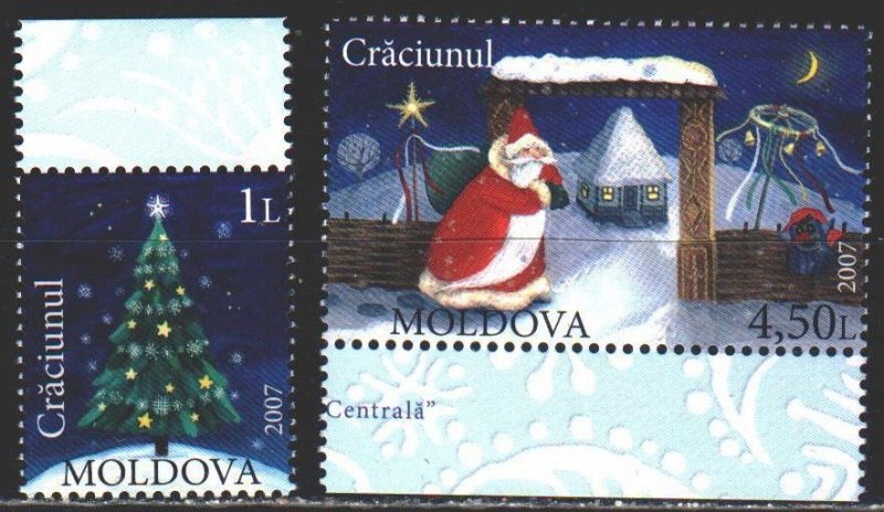 Moldova. 2007. 602-3. Christmas, Santa Claus. MNH.