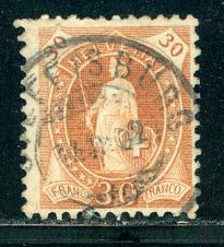 Switzerland Scott # 95a, used