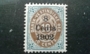  Danish West Indies #28 mint hinged e201.6254