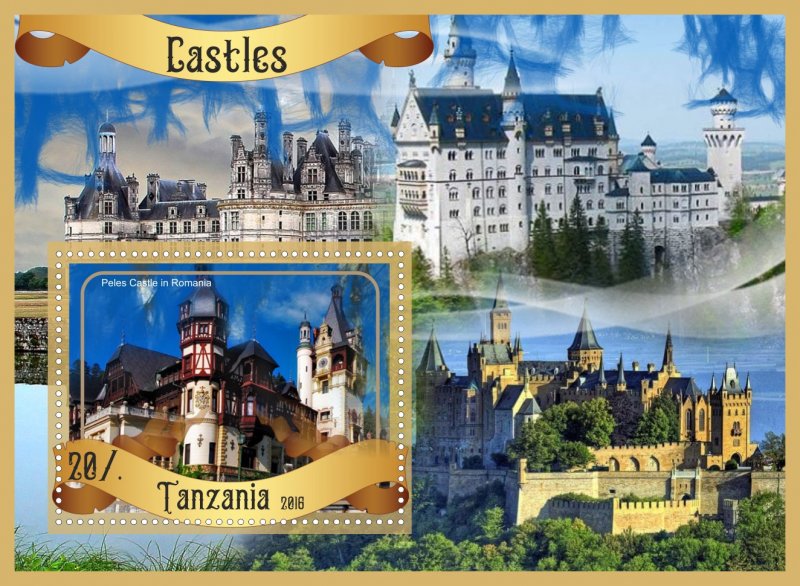 Stamps. Architecture Castles 2016 year 8 sheets perforated MNH**