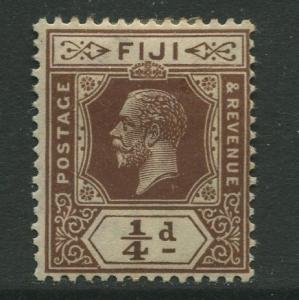 Fiji - Scott 93 - KGV Definitive Issue -1922 -Die II - MH - Single 1/4d Stamp