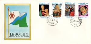 Lesotho - 1987 Christmas FDC SG 786-789