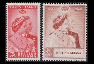 British Guiana SC# 244 - 245 Mint Light Hinged - S18310