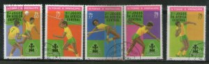 St. Thomas & Prince Is. 1981 Sport Javelin Discus Handball 5v Cancelled # 2577