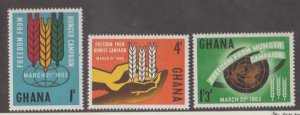 Ghana Scott #132-133-134 Stamps - Mint NH Set