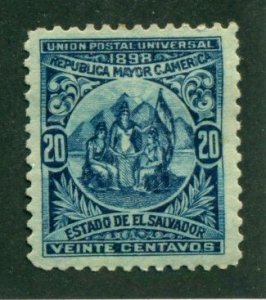 El Salvador 1898 #184 MH SCV (2024) = $9.50