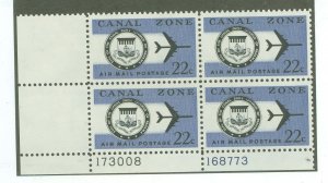 Canal Zone #C51 Mint (NH) Plate Block