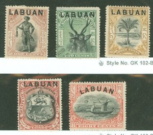 Labuan #72/79 Unused