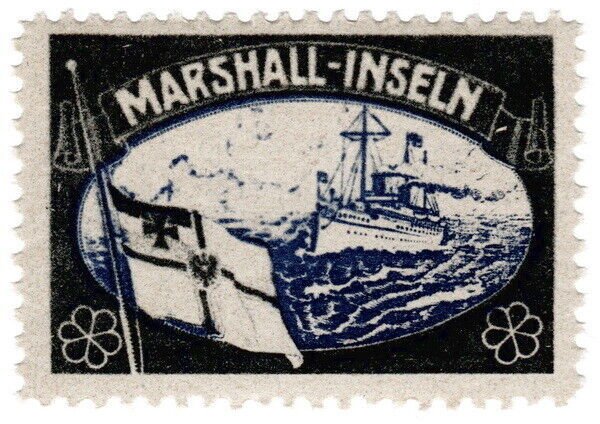 (I.B) Germany Cinderella : Lost Colony Label (Marshall Islands)