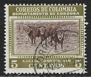 Colombia #648 5c Cattle, Cordoba