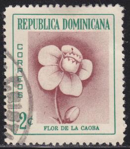 Dominican Republic 489  Mahogany Flower 1957