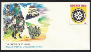 Papua NG Order of St John Pre-stamped Envelope PSE #13 1987