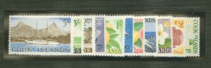 Cook Islands #148-158v Unused Single (Complete Set)