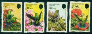 VIRGIN ISLANDS 1982 Beautiful Hummingbirds (4v Cpt) MNH