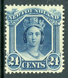 Canada 1865 QV  Newfoundland 24¢ Blue Scott #31 Mint G215