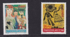 Yugoslavia   #1641-1642  MNH  1983  children`s paintings