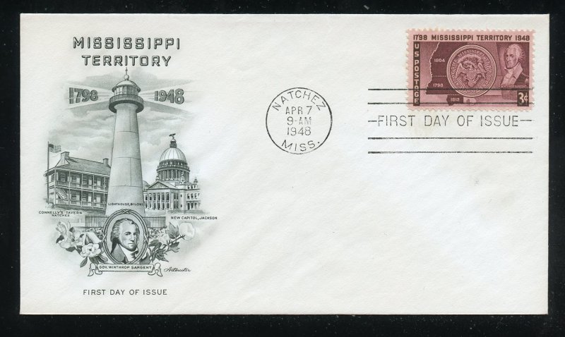 US 955 150th Anniv Mississippi Territory UA Artmaster cachet FDC