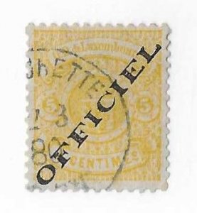 Luxembourg Sc #014  5 centimes yellow used VF