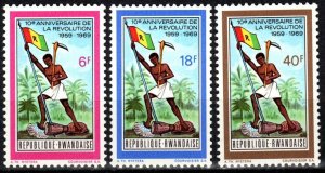 Rwanda #306-8   MNH  CV $3.00 (X339)