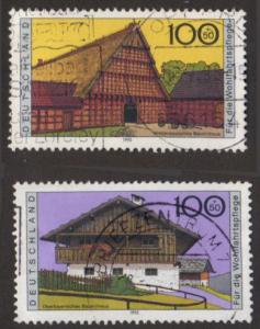 Germany #B787-88 used - farmhouses