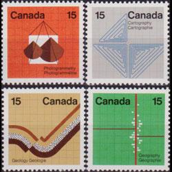 CANADA 1972 - Scott# 582-5 Earth Sciences Set of 4 NH