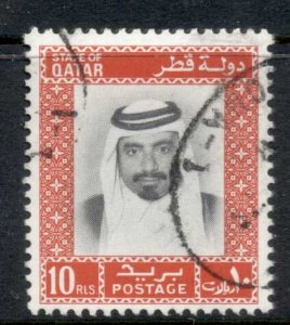Qatar 1972 Sheik Khalifa bin Hamad al Thani 10r FU