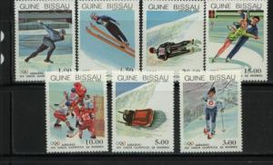 1983 Guinea Bissau Sarajevo Winter Olympics 505-11 MNH