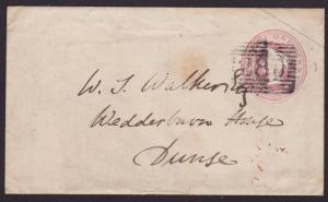 GB SCOTLAND 1881 1d cover SOUTH METHVEN STREET RH - Perth to Dunse..........2884