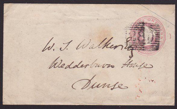 GB SCOTLAND 1881 1d cover SOUTH METHVEN STREET RH - Perth to Dunse..........2884