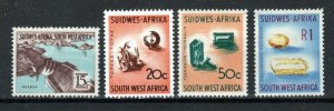 South West Africa 1961-63 top 4 values SG182-85 MH