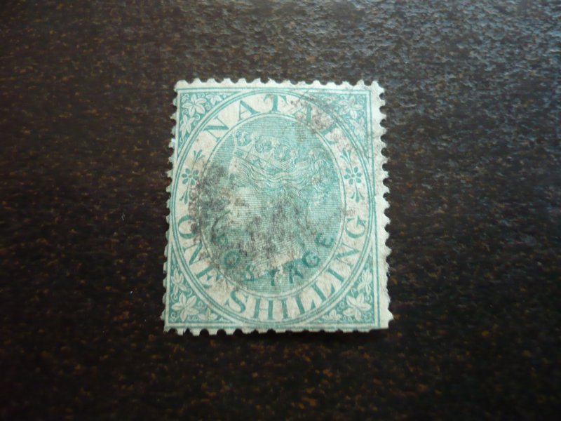 Stamps - Natal - Scott# 17 - Used Part Set of 1 Stamp