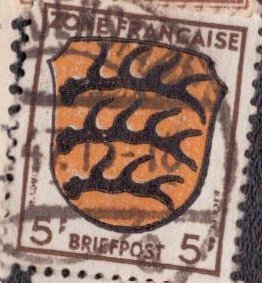 Germany -French Occupation 1945 -  4N3 Used