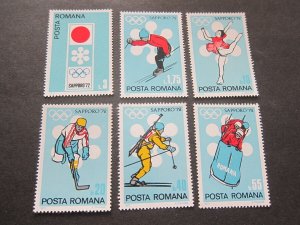 Romania 1971 Sc 2294-99 spot set MNH