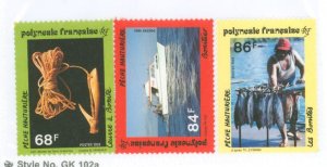 French Polynesia #612-614 Mint (NH) Single (Complete Set)