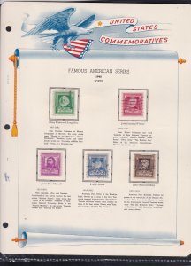 united states commemoratives famous american poets 1940 stamps page ref 18260