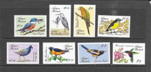 BIRDS-ANTIGUA #1073-8 MNH