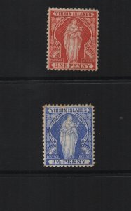 British Virgin Islands 1899 SG44 & SG45 both mounted mint