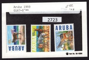 $1 World MNH Stamps (2723) Aruba Scott 167-169, Animals set of 3