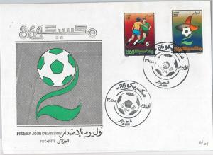 54387 - FOOTBALL - ALGERIA -  POSTAL HISTORY: FDC COVER  1986