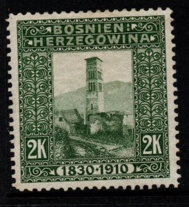 BOSNIA & HERZEGOVINA SG357 1910 2k GREEN MTD MINT