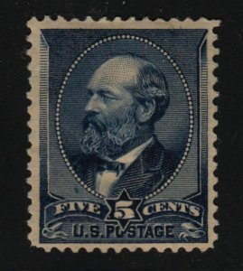 1888 Sc 216 MH 5c indigo with faults CV $210