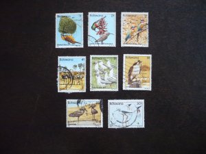 Stamps - Botswana - Scott# 303-308,314-315 - Used Part Set of 8 Stamps