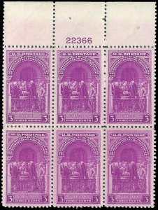 US - #854 - Plate Block - MNH - SCV-3.50
