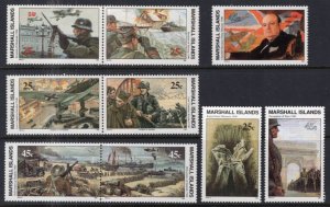 Marshall Islands 246-254 WWII MNH VF