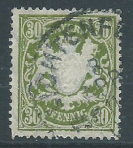 Bavaria, Sc #67, 30pf Used