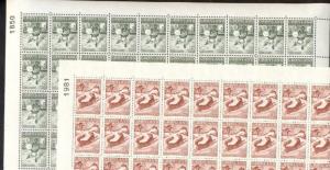 GREENLAND #41-5 Complete set in sheets of 50, og, NH, VF, Scott $548.00+