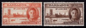 Barbados 1946 Victory, Set [Unused]