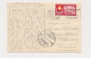 D353638 Switzerland Postal Card Biel Vingelz 1939 Alassio